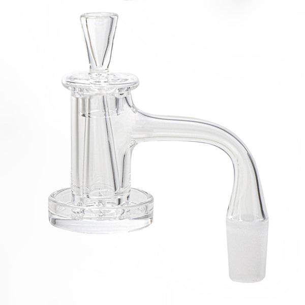 Full Weld Charmer Quartz Banger Set with Quartz Cap & Quartz Cone