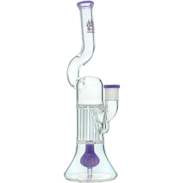 NATTY PILLAR BONG W/ GILDED PERC