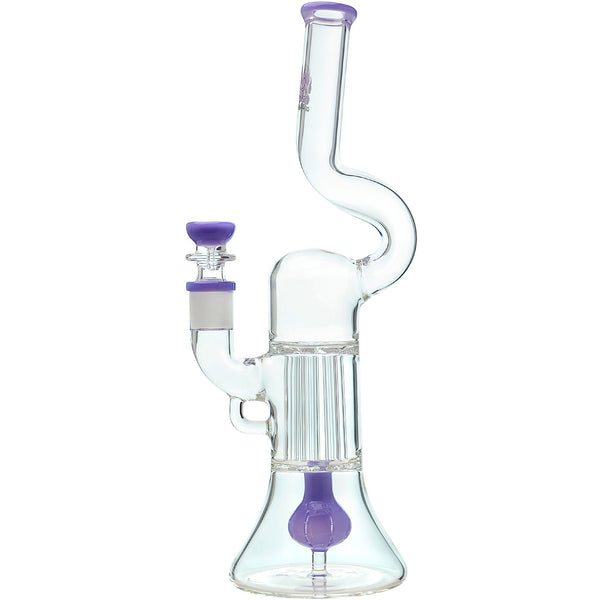 NATTY PILLAR BONG W/ GILDED PERC