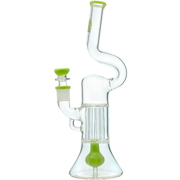 NATTY PILLAR BONG W/ GILDED PERC