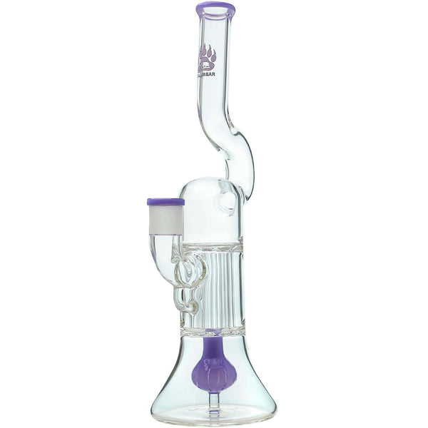 NATTY PILLAR BONG W/ GILDED PERC