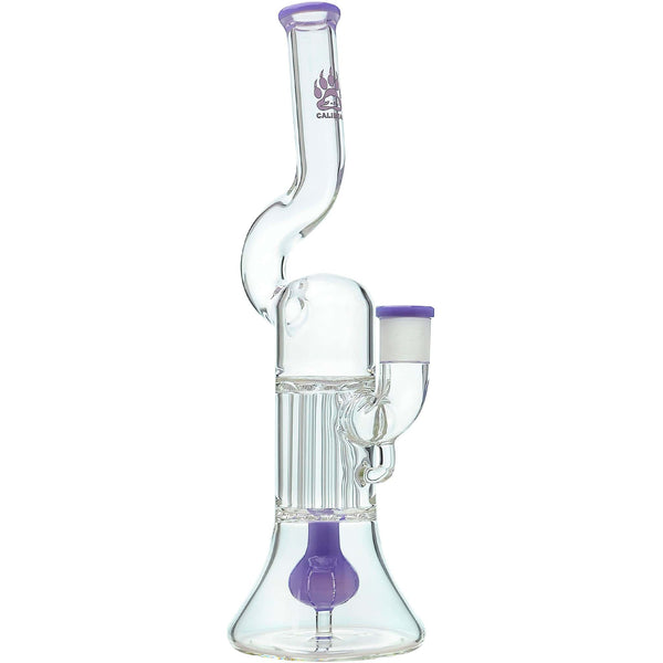 NATTY PILLAR BONG W/ GILDED PERC