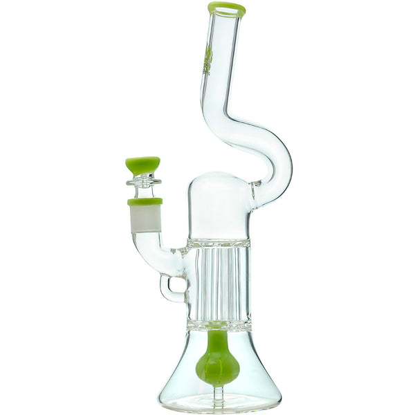 NATTY PILLAR BONG W/ GILDED PERC
