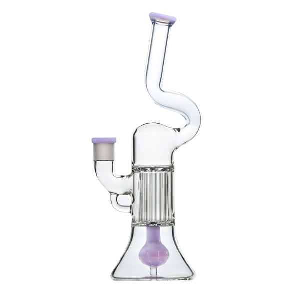 NATTY PILLAR BONG W/ GILDED PERC