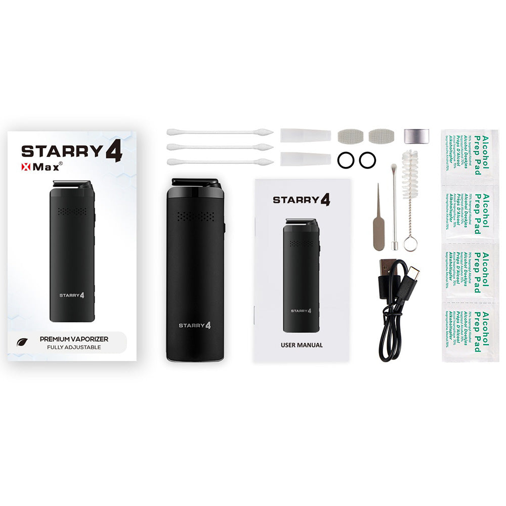 XVape XMAX Starry 4.0 Dry Herb Vaporizer - 2550mAh / Black