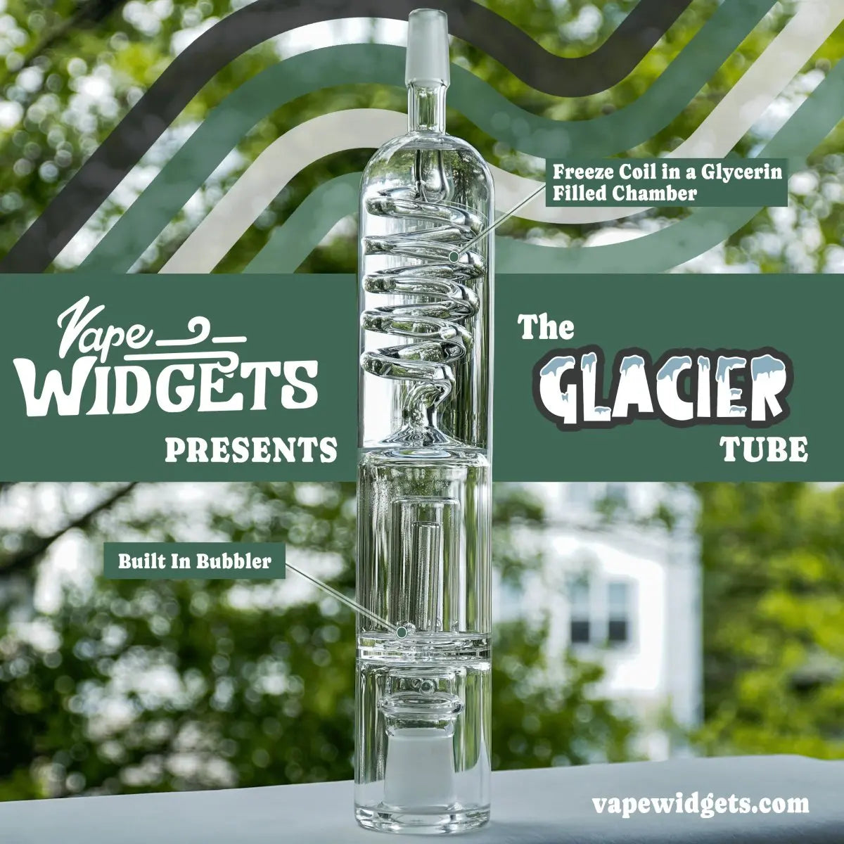 The Glacier Tube - Freeze Coil and Water Bubbler Attachment for the Volcano Hybrid - Terp Chasers Club